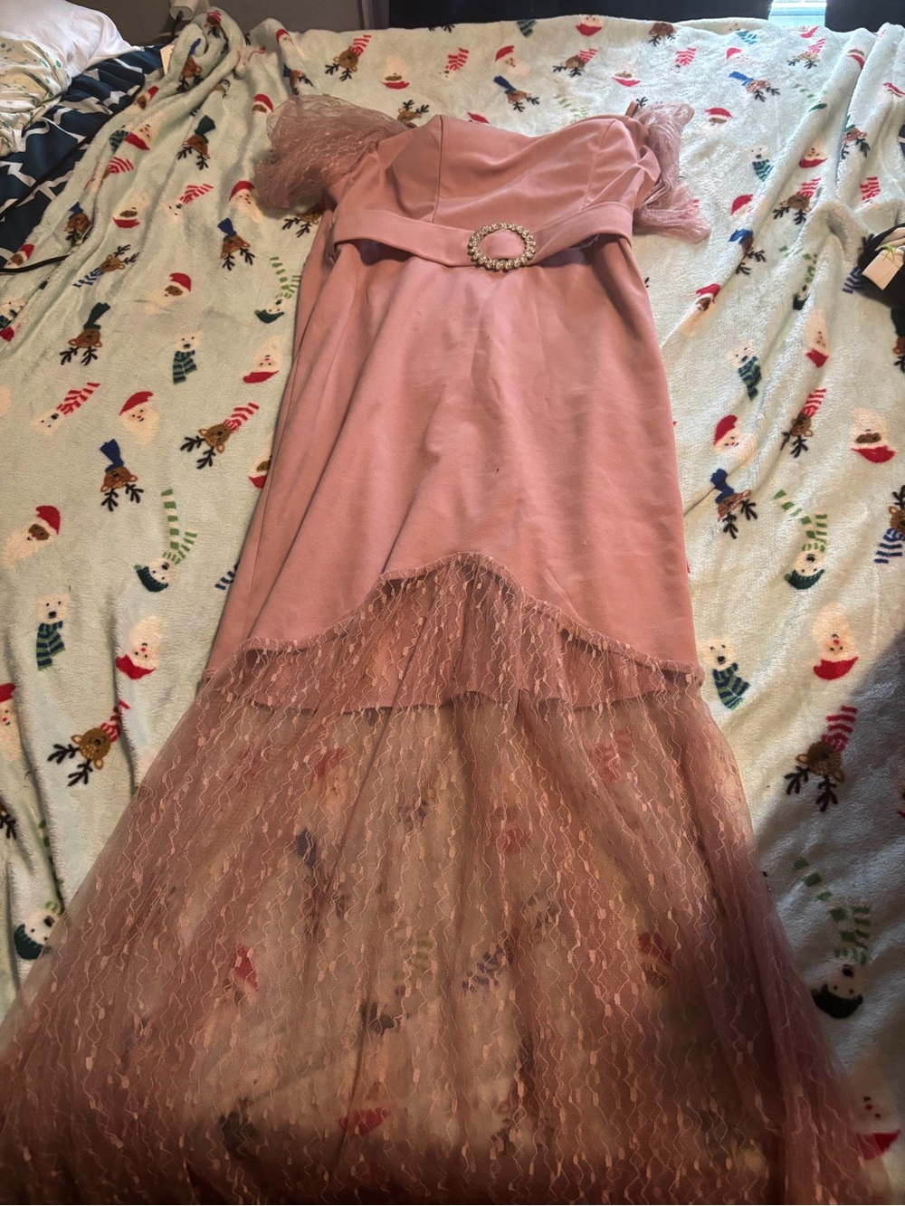Large off the shoulder dress